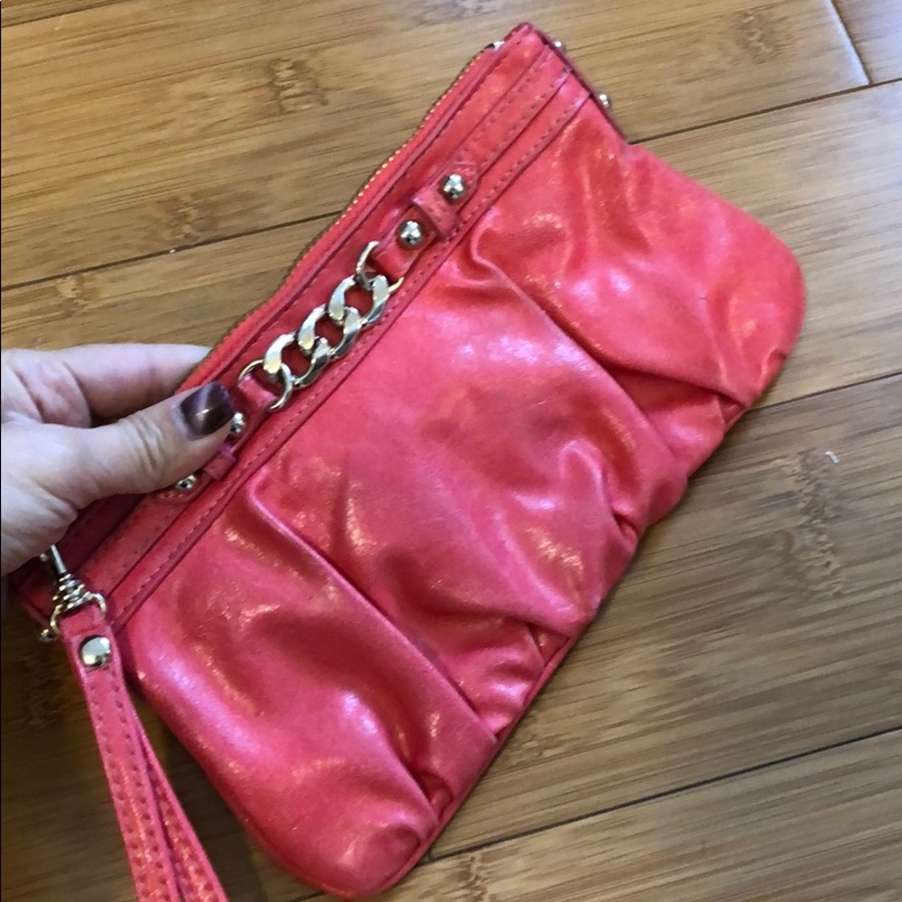 Express coral clutch, purse, wristlet 🌺